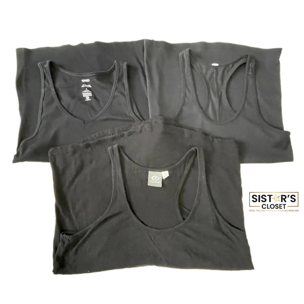 Lot of 3 Tank Tops Rip Curl, Under Armor, Sonoma
